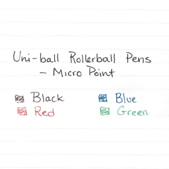 uni-ball Onyx Roller Ball Stick Dye-Based Pen Blue Ink Fine Dozen 60145 image {3}