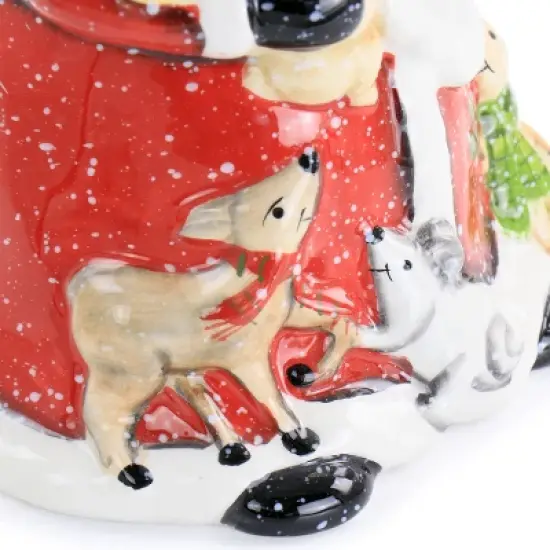Gibson Home Old Santa Durastone Cookie Jar image {4}