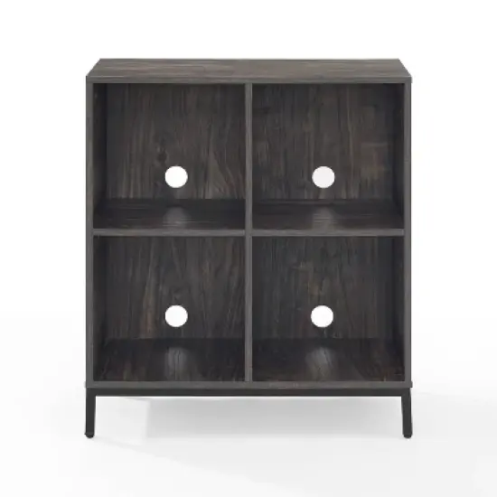 Jacobsen Record Storage Cube Bookshelf Brown Ash - Crosley image {2}