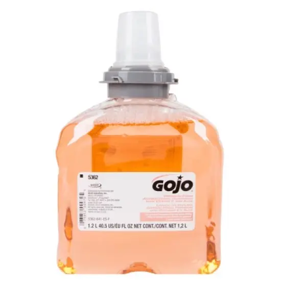 GOJO Premium Foaming Antibacterial Soap Dispenser Refill Bottle Fresh Fruit Scent 1,200 mL 5362-02 1 Ct image {5}