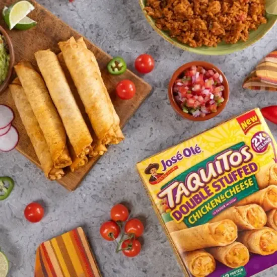 Jose Ole Chicken & Cheese Double Stuffed Frozen Taquitos - 20.8oz image {4}