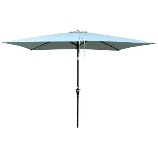 CAVINAS 6x9 FT Cantilever Patio Umbrella, Waterproof and Windproof Design with Crank, Beach Umbrella, without Base image {10}