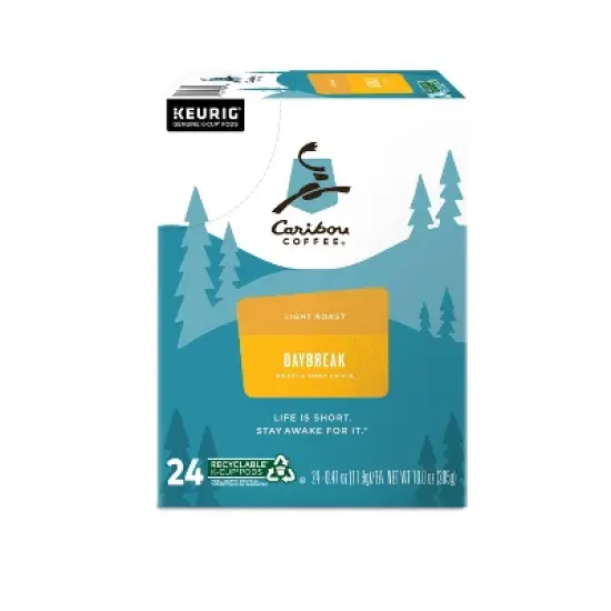 Caribou Coffee Daybreak Blend Light Roast Coffee Keurig K-Cup Coffee Pods image {7}
