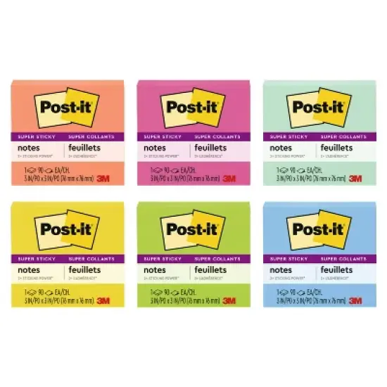 Post-it 3"x3" Sticky Notes 90 Sheets image {17}