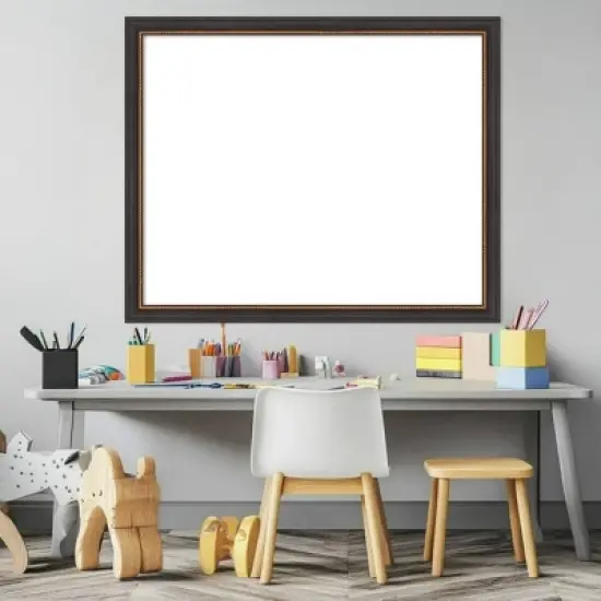 Amanti Art 27"x33" Ashton Black Framed Magnetic Dry Erase Board image {6}
