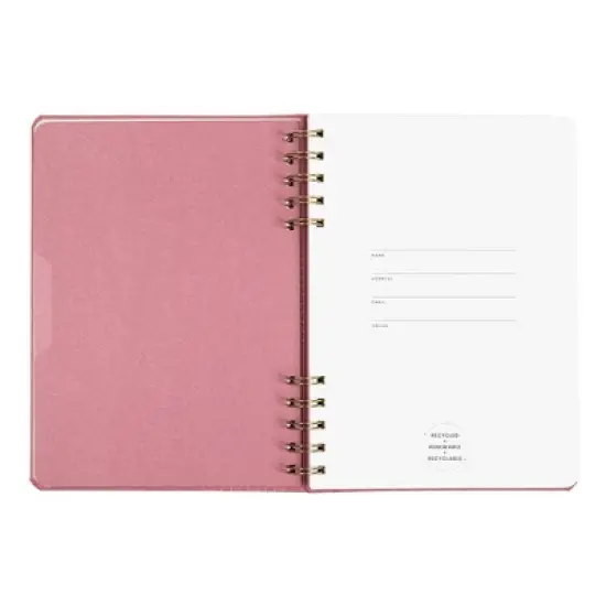 Altitude Supplies Spiral Notebook 6.25"x8.5", 160 Lined Pages, Mauve Pink Arch Cover image {6}