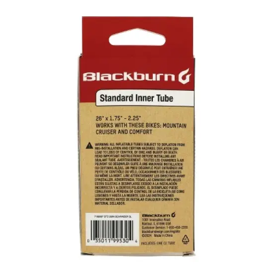 Blackburn 26" Bike Tube - Black image {1}