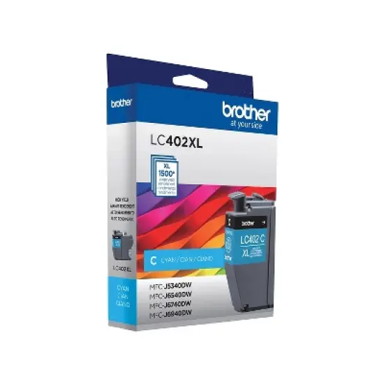 Brother LC402XL Cyan High Yield Ink Cartridge Prints Up to 1 500 Pages (LC402XLCS) image {3}