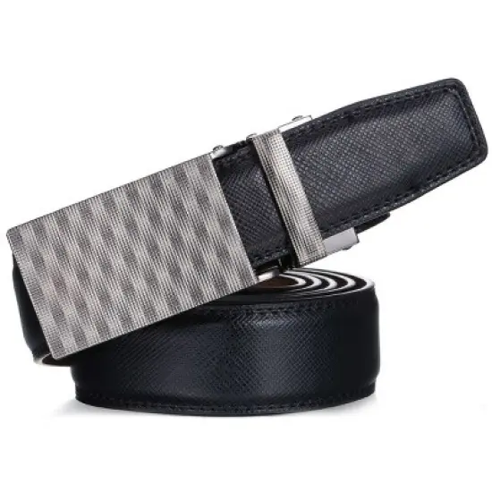 Men's Patchwork Ratchet Belt image {1}