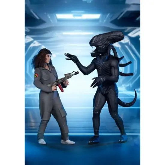 HalloweenCostumes.com Plus Size Premium Xenomorph Halloween Costume | Adult Alien Jumpsuit Realistically Detailed For Cosplay image {3}