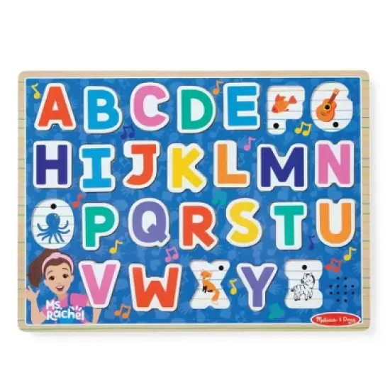 Melissa & Doug&reg; Ms. Rachel Wooden Phonics Alphabet Sound Puzzle with Light-Activated Sound Effects, 26-Piece: Educational Aid image {3}