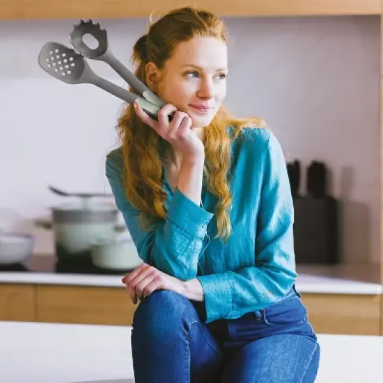 BergHOFF Balance 3Pc Non-stick Nylon Serving Utensil Set, Recycled Material image {2}