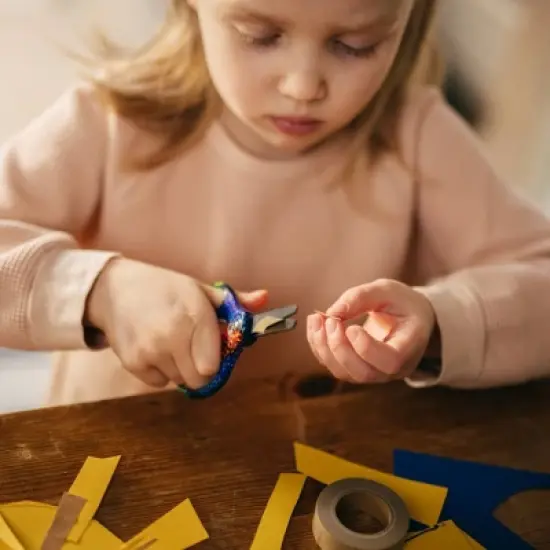 Fiskars 5" Non-Stick Deco Blunt Kids' Scissors: Child-Friendly, Multicolored, Metal & Plastic, Lifetime Warranty image {5}