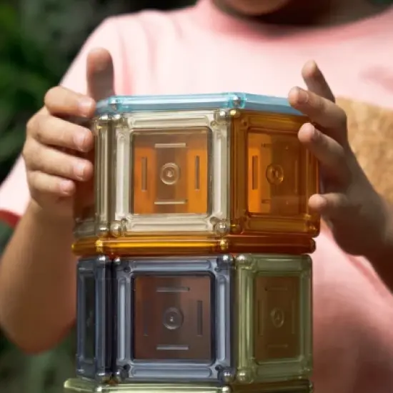 Guidecraft PowerClix Solids Natural, 70 Pieces image {4}