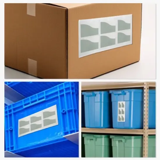 Horizontal Label Holder 4.72"x3.15" Clear 30 Pcs image {5}