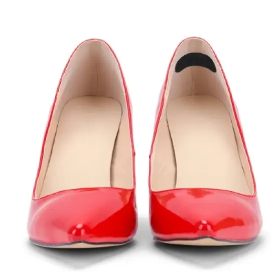 Unique Bargains Non-slip Heel Pads One Size Black 2 Pair image {1}