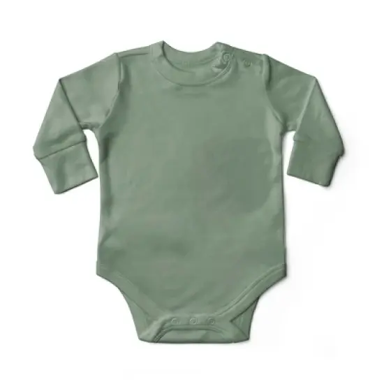 Goumikids Viscose Made from Bamboo + Organic Cotton Long-Sleeve Bodysuit. image {8}