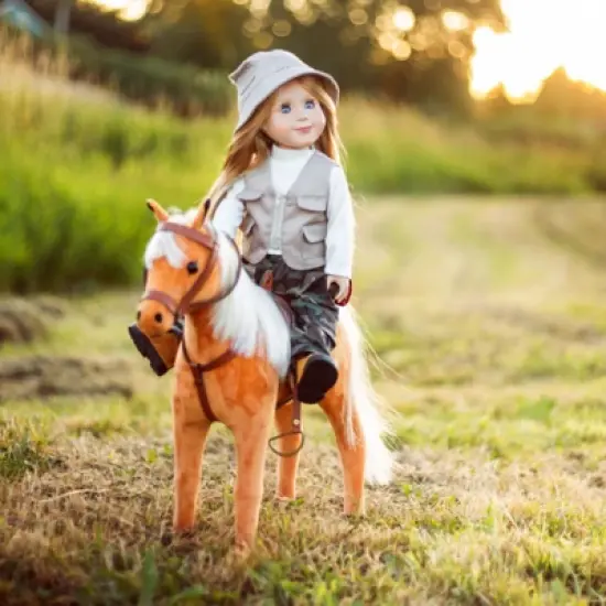 The Queen's Treasures 18 In Doll Chestnut Pony, Saddle, Reigns, and Blanket image {6}