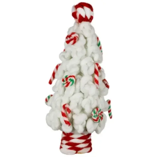 Northlight Plush Tree with Peppermint and Candy Canes Christmas Decoration - 16.5" image {2}