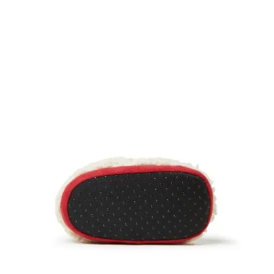 Dearfoams Kids Buffalo Check Baby Bear Closed Back Slipper image {4}