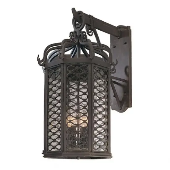 Troy Lighting Los Olivos 4 - Light Wall Light in  Old Iron Clear Seeded Shade image {1}