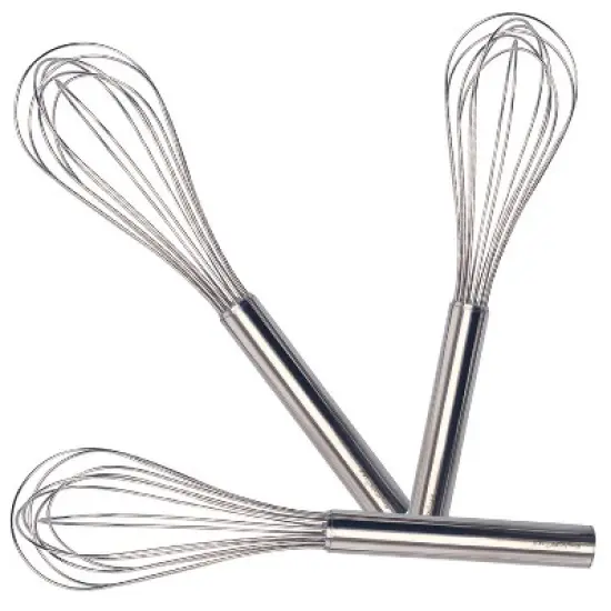 BergHOFF Studio 3Pc 18/10 Stainless Steel Whisk Set, Silver image {1}