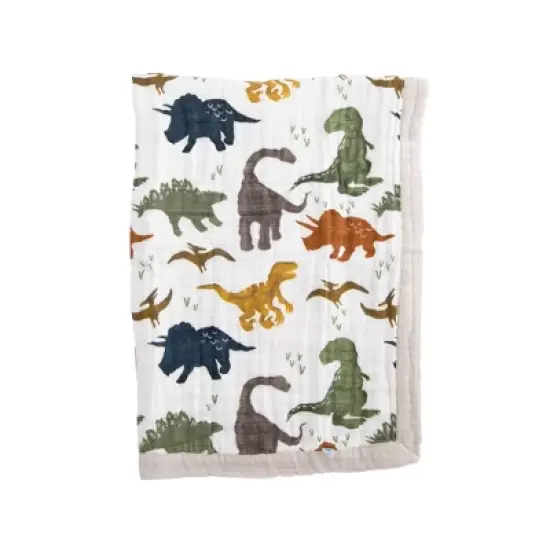 Little Unicorn Cotton Muslin Baby Receiving Quilt image {2}