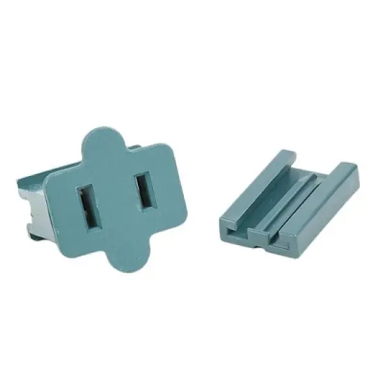 Novelty Lights Green Snap-On Vampire Plug SPT-1 for C9/C7 Socket or Zip Cord Wire image {7}