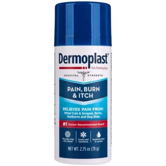 Dermoplast Pain Relief Spray for Minor Cuts, Burns and Bug Bites - 2.75oz image {7}