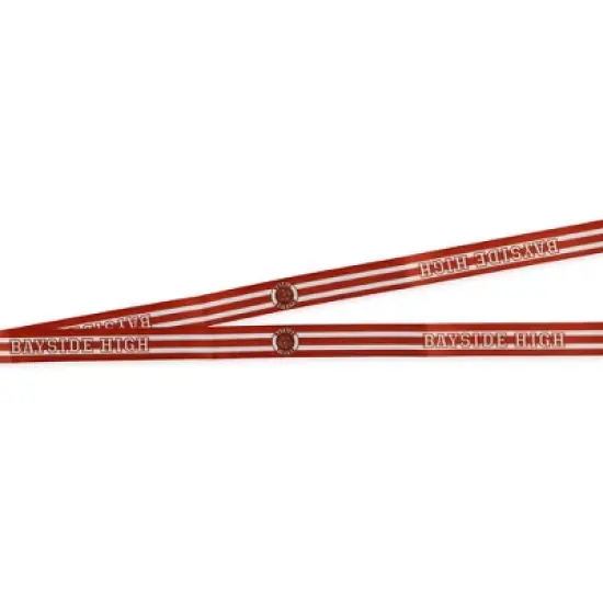 Saved By The Bell Lanyard Bayside High Zack Morris Breakaway ID Badge Holder Keychain Red image {3}