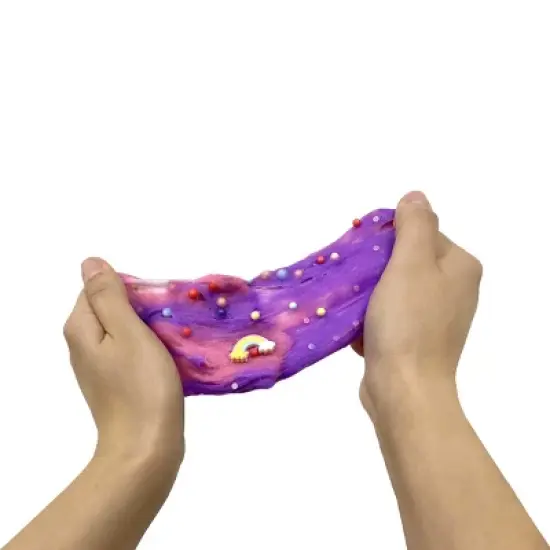 Aurora Toys Medium Unicorn Rainbow Slime Poppy Slime Co. Gooey Toy Pink 11.3oz image {5}