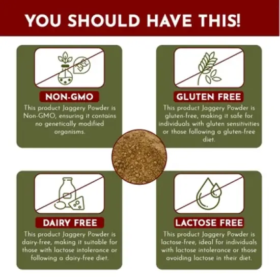 Organic Jaggery Powder 1 lbs image {2}