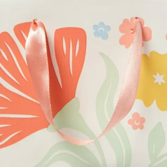 Small Gift Bag Floral on Cream - Spritz&trade; image {2}