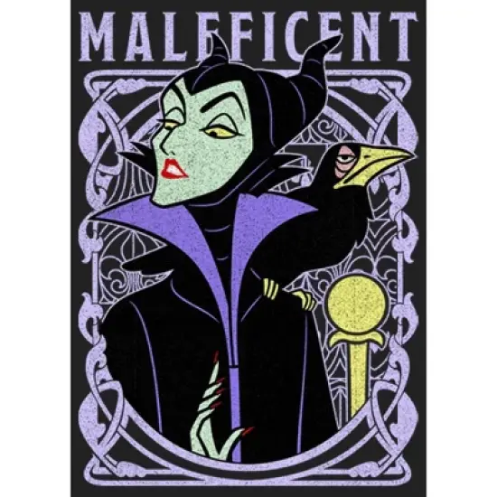 Junior's Sleeping Beauty Maleficent and Diablo Frame Festival Muscle Tee image {1}