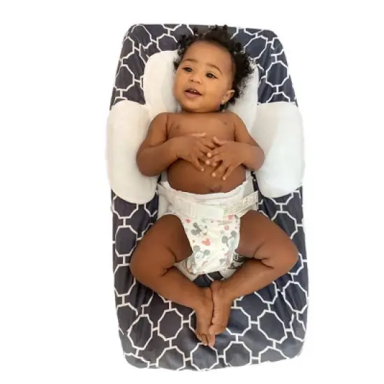 PillowSheets Ultra Plush Changing Pad Cover, With Built-in Body Support image {3}