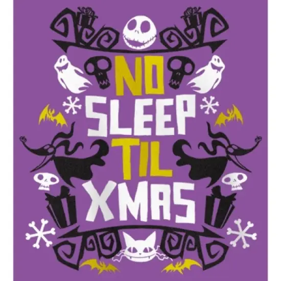 Girl's The Nightmare Before Christmas No Sleep Til Christmas T-Shirt image {1}