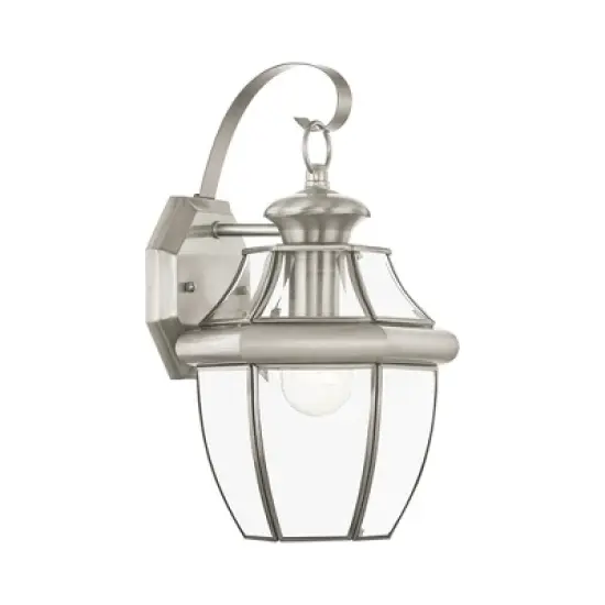 Livex Lighting Monterey 1 - Light Wall Light in  Brushed Nickel image {2}
