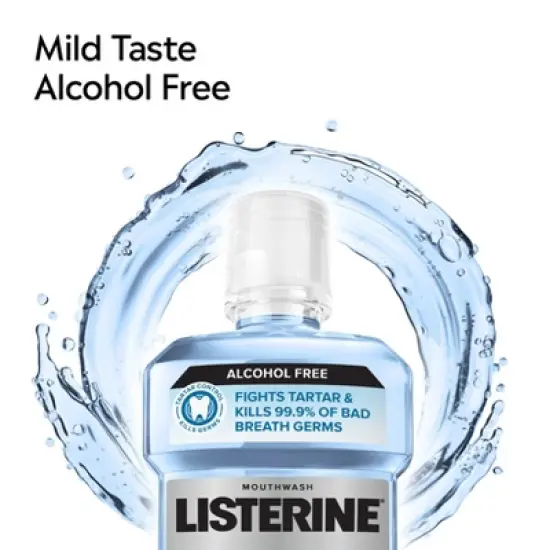 Listerine Ultraclean Zero Alcohol Tartar Control Mouthwash Arctic Mint - 500ml image {5}