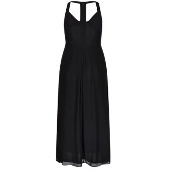 Women's Plus Size Paneled Bodice Maxi Dress - black | CITY CHIC image {3}