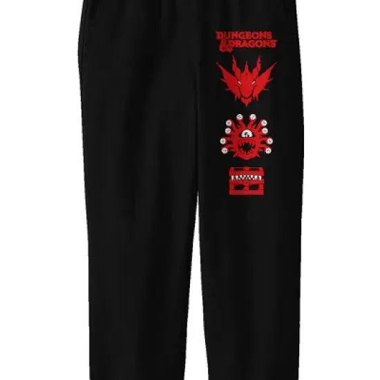 Dungeons & Dragons Icons Boy's Black Jogger Pants image {1}