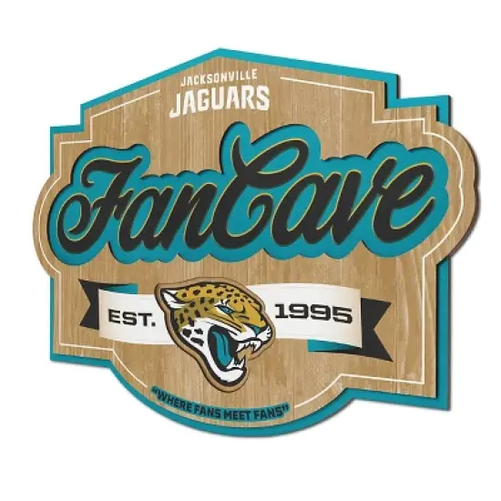 NFL Jacksonville Jaguars Fan Cave Sign image {4}