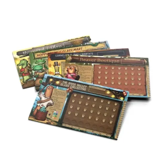 River Valley Glassworks Game: Asmodee Strategy Board for 2-5 Players, Educational Tile Game, 30-Minute Play image {2}