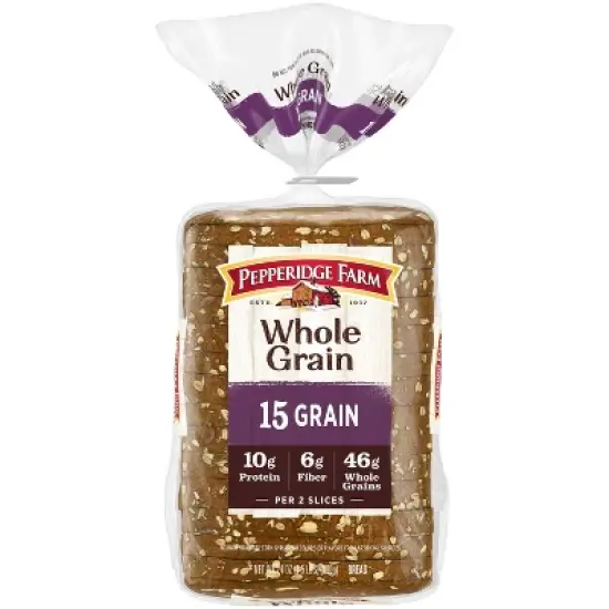 Pepperidge Farm Whole Grain 15 Grain Bread - 24oz image {5}