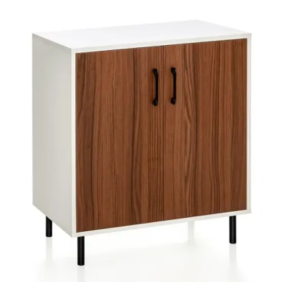Costway 2-Door Sideboard Buffet Storage Cabinet Kitchen Cupboard with Adjustable Shelf image {4}
