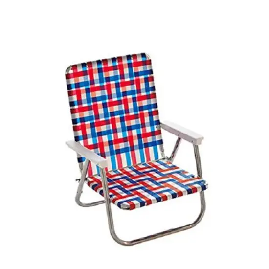Lawn Chair USA Folding Aluminum Beach Webbed Chair image {13}