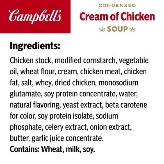 Campbell's Condensed Cream of Chicken Soup - 10.5oz image {7}