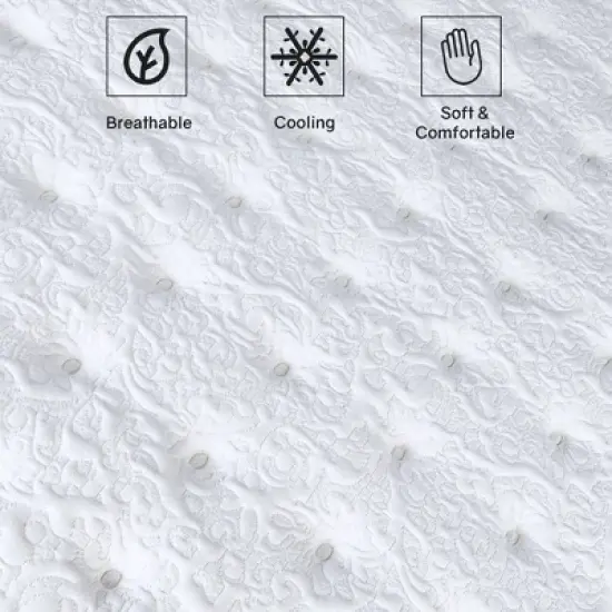 Continental Sleep 14" Medium Firm Pocket Coil Hybrid Mattress, image {3}