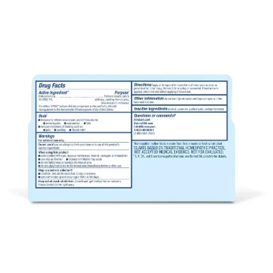 Boiron Arnicare Gel for Relief of Joint Pain, Muscle Pain, Muscle Soreness, and Swelling from Bruises or Injury Non-greasy and Fragrance-Free - 2.6 oz image {1}