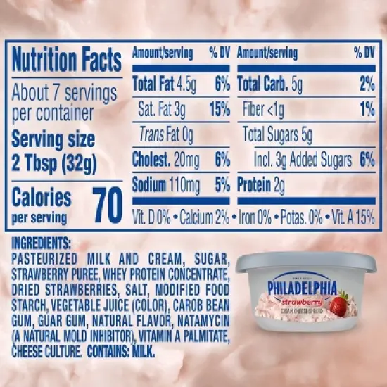 Philadelphia Strawberry Cream Cheese Spread  - 7.5oz image {8}