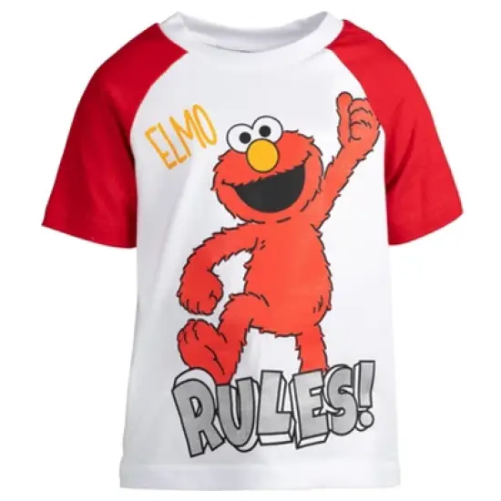 Sesame Street Elmo French Terry T-Shirt and Shorts Outfit Set Infant image {4}